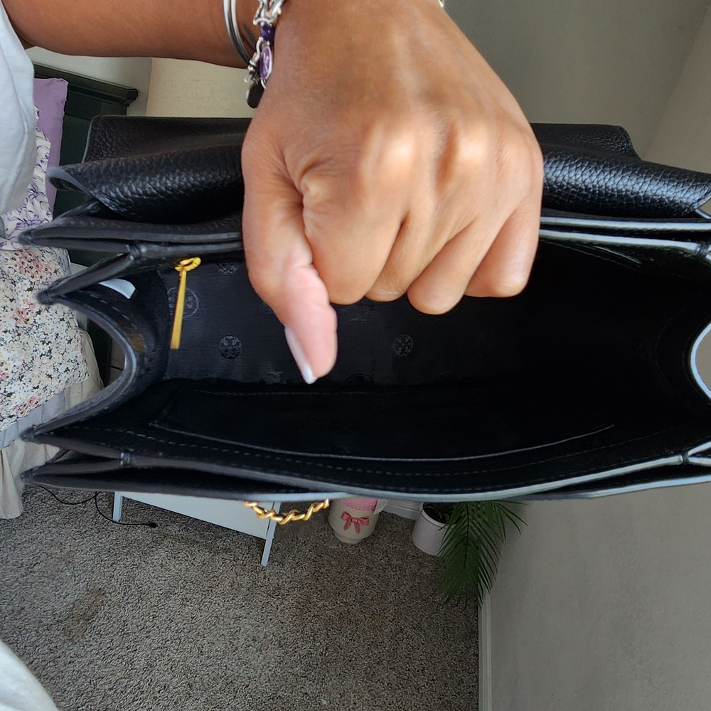 Tory Burch Black Britten Shoulder Bag - Picture 7 of 8